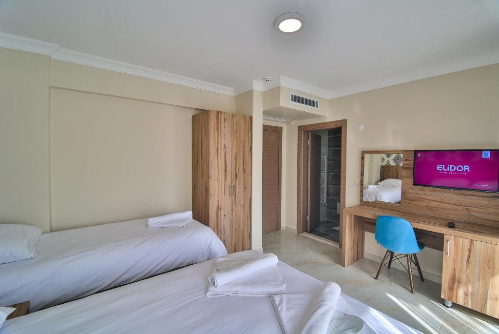 Amasra Sunrise Otel - トリプルルーム シービュー