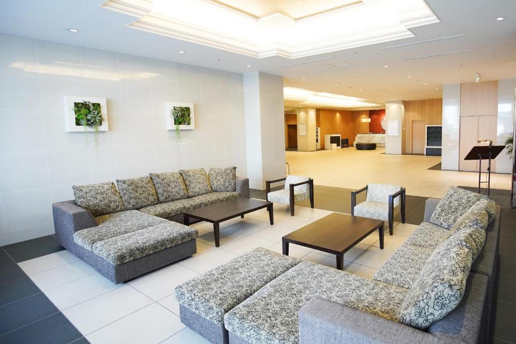 Posezení v ubytování Hotel The West Hills Mito