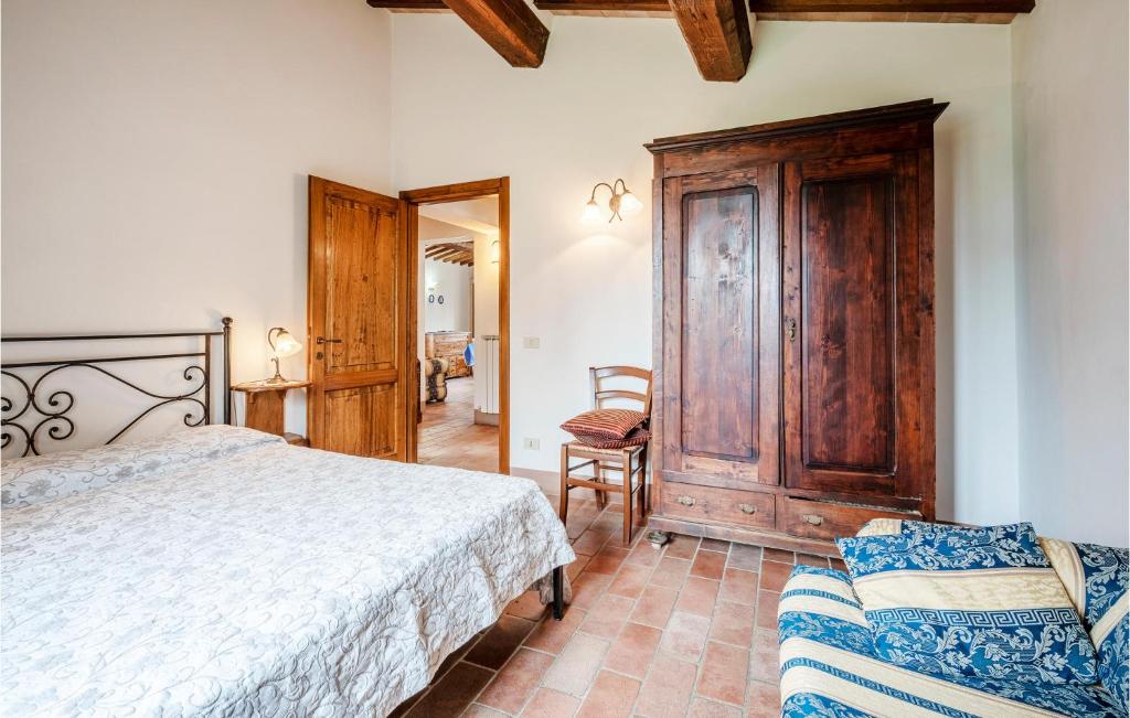Posteľ alebo postele v izbe v ubytovaní Beautiful Home In Cetona With Wifi