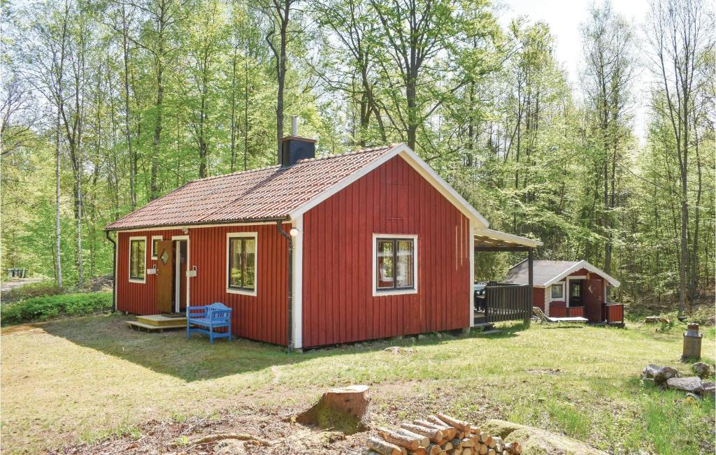 Zahrada ubytování Three-Bedroom Holiday Home In Asarum