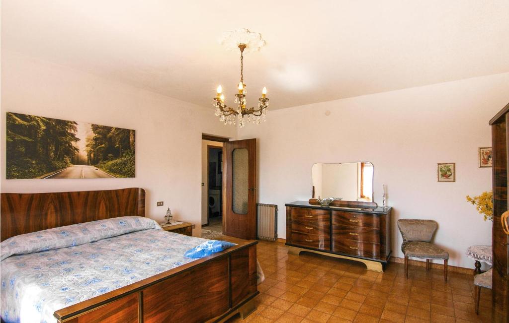 Posteľ alebo postele v izbe v ubytovaní Beautiful Apartment In Magliano