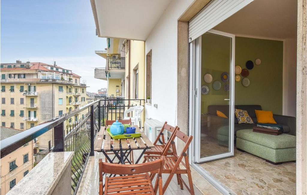 Balkón alebo terasa v ubytovaní 2 Bedroom Lovely Apartment In Chiavari