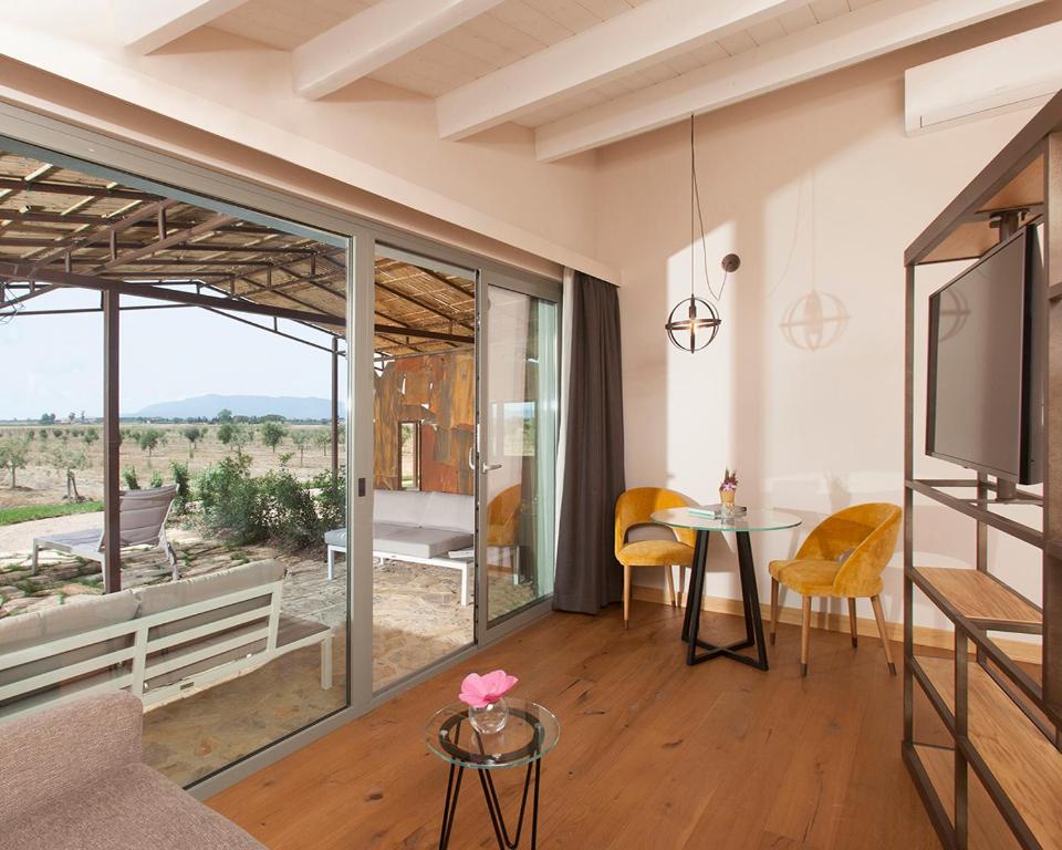 Balkón alebo terasa v ubytovaní Podere Maremma Spa & Ristorante