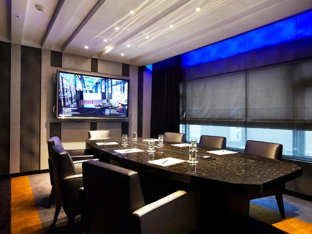 TV a/nebo společenská místnost v ubytování The Tango Hotel Taipei ChangAn