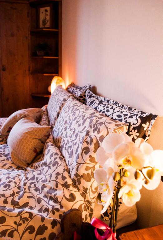 Postel nebo postele na pokoji v ubytování B&B Lavanda e Rosmarino