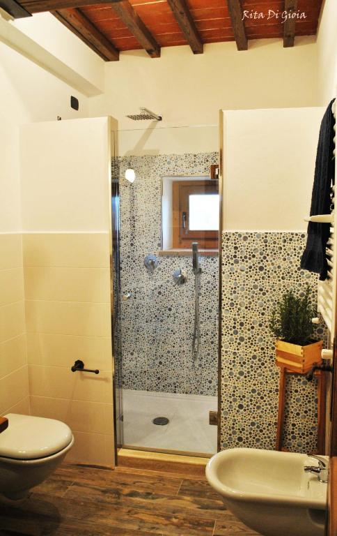 Koupelna v ubytování B&B Lavanda e Rosmarino