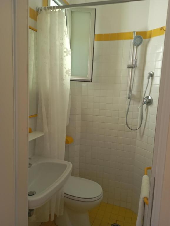 Koupelna v ubytování Hotel Raul