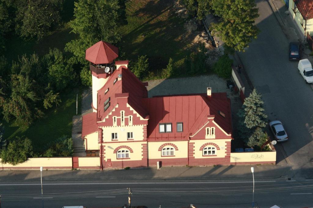 Letecký snímek ubytování Apartments Zámoček Staré časy