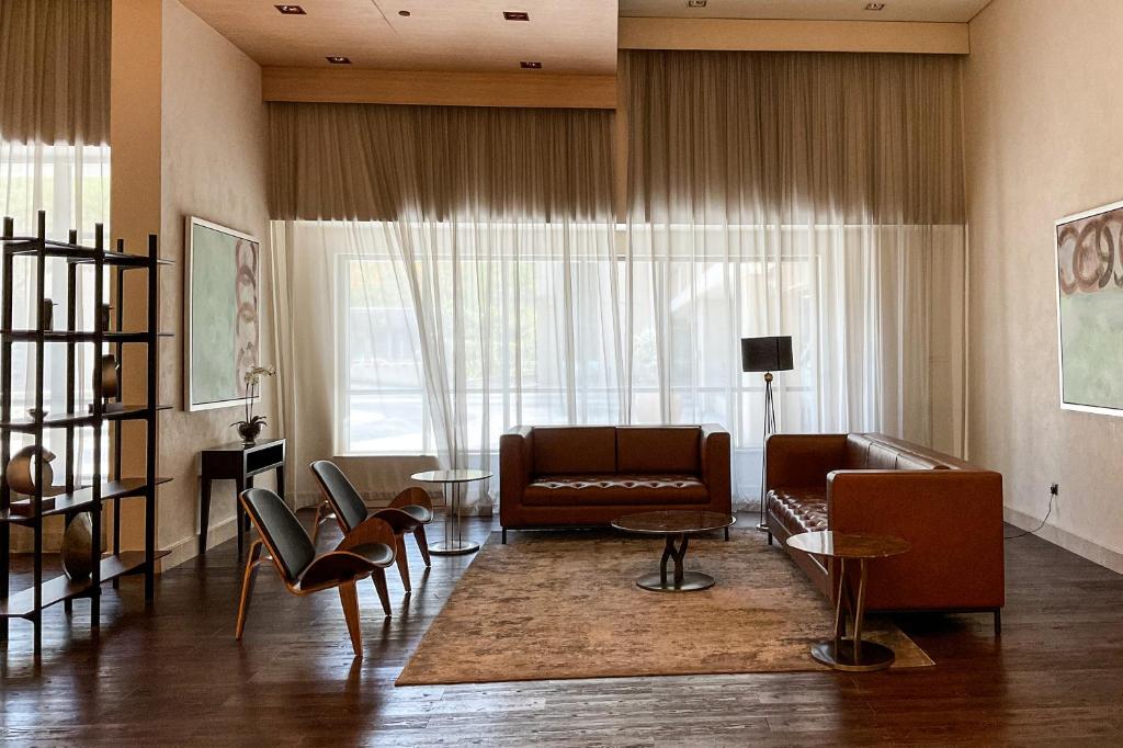 Posezení v ubytování HiGuests - Amazing Apartment overlooking Burj Khalifa!