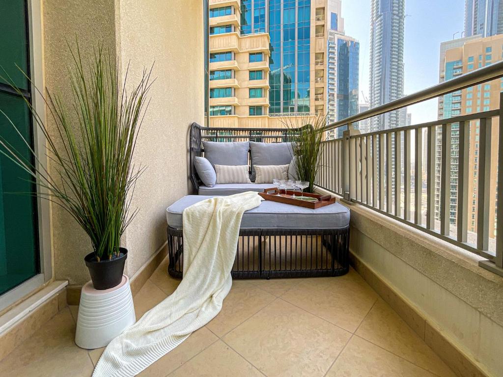 Balkón nebo terasa v ubytování HiGuests - Amazing Apartment overlooking Burj Khalifa!