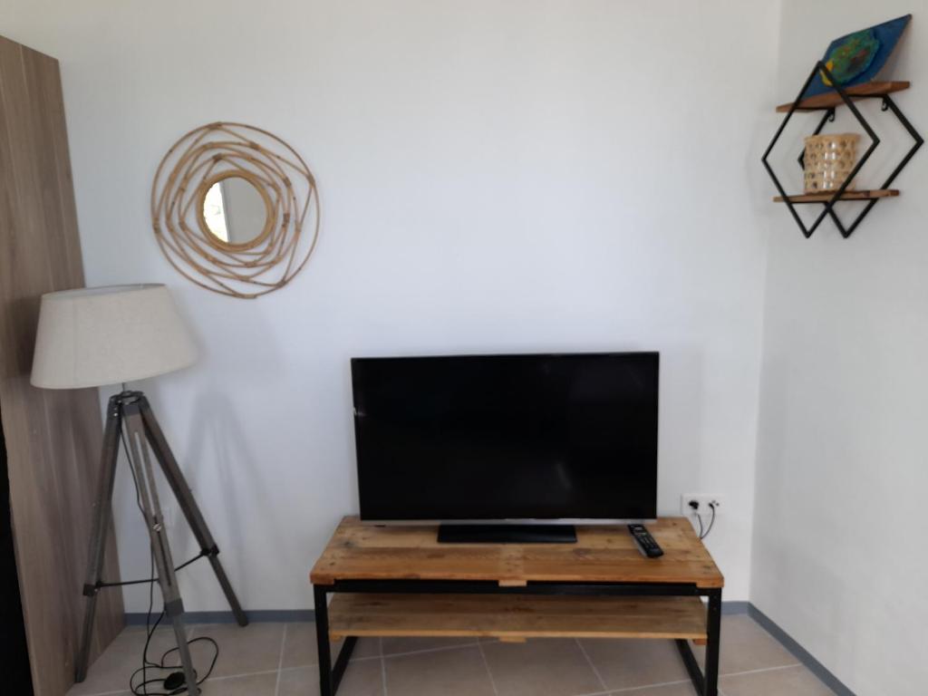 TV a/nebo společenská místnost v ubytování La Case Sans Souci