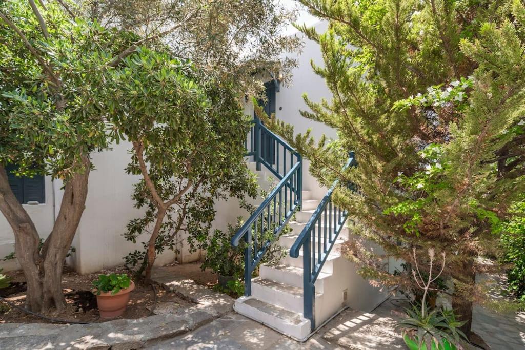 Vonkajšia záhrada v ubytovaní Beautiful, sunny apartment in Mykonos Town