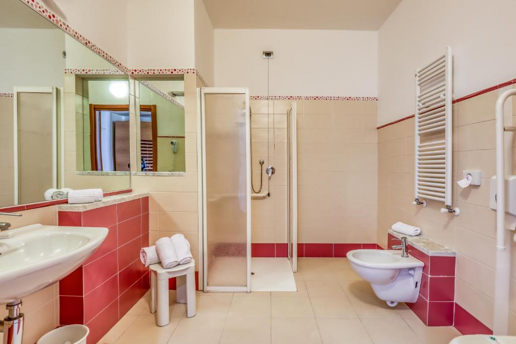 Koupelna v ubytování Hotel PentHouse