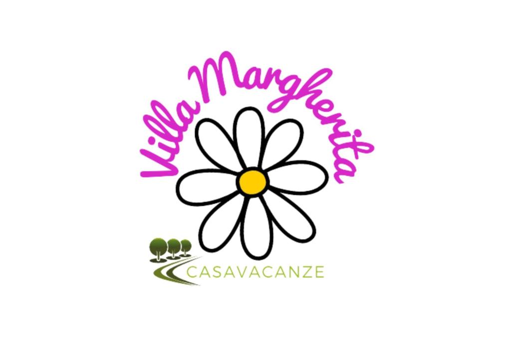 eine lila und weiße Blume mit den Worten kann Blumen in der Unterkunft VILLA MARGHERITA in Rogiano Gravina