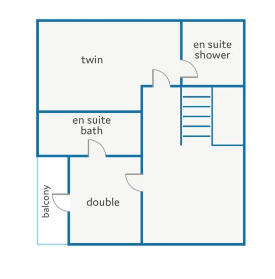 The floor plan of Villa Serena Forcat by Villa Plus