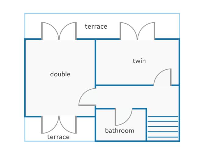 The floor plan of Villa Sirena by Villa Plus