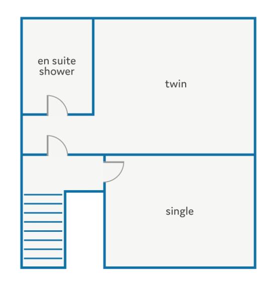 The floor plan of Villa Buena Vista by Villa Plus