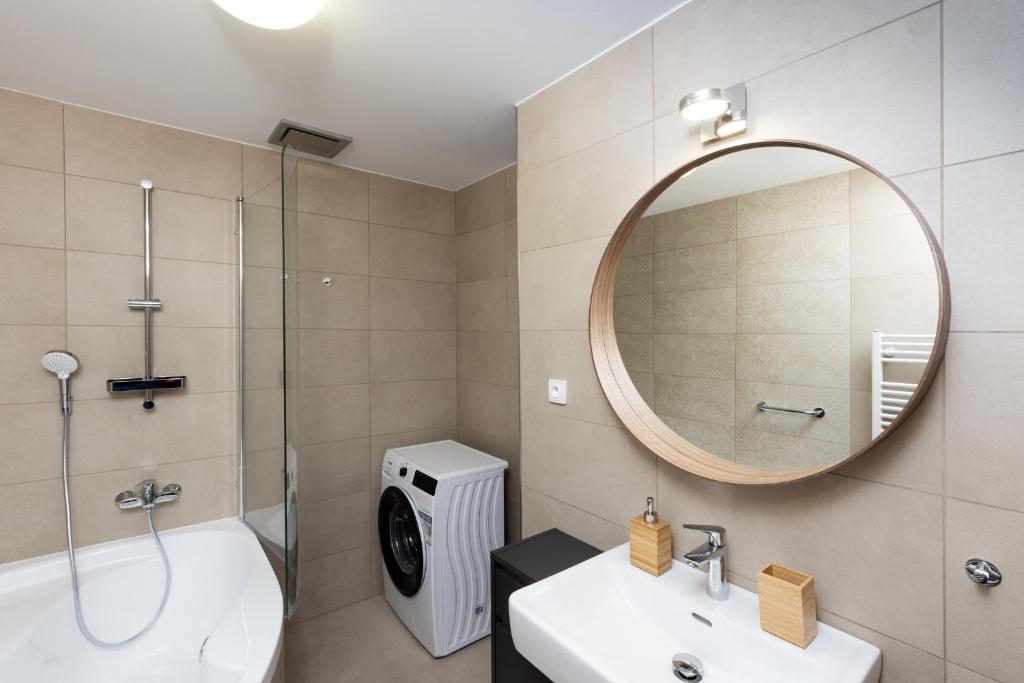 Koupelna v ubytování Apartmán 21 Hubertus