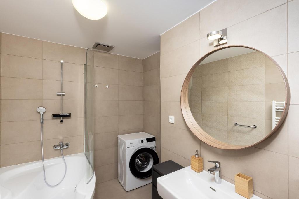Koupelna v ubytování Apartmán 21 Hubertus