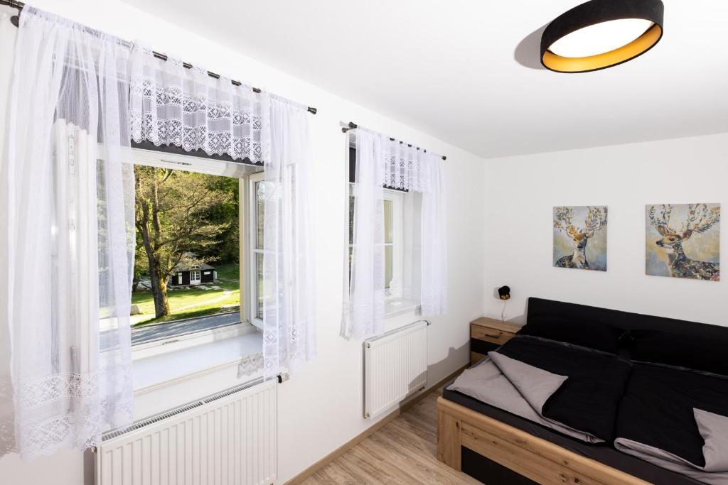 Posezení v ubytování Apartmán 21 Hubertus