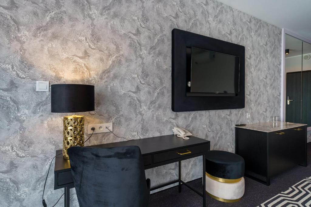 TV a/nebo společenská místnost v ubytování Hotel Solny