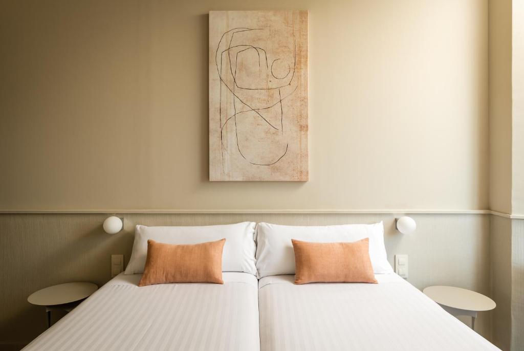 Postel nebo postele na pokoji v ubytování BYPILLOW The Bloom