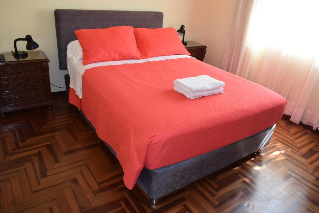 Postel nebo postele na pokoji v ubytování Hostal Donde Alberto