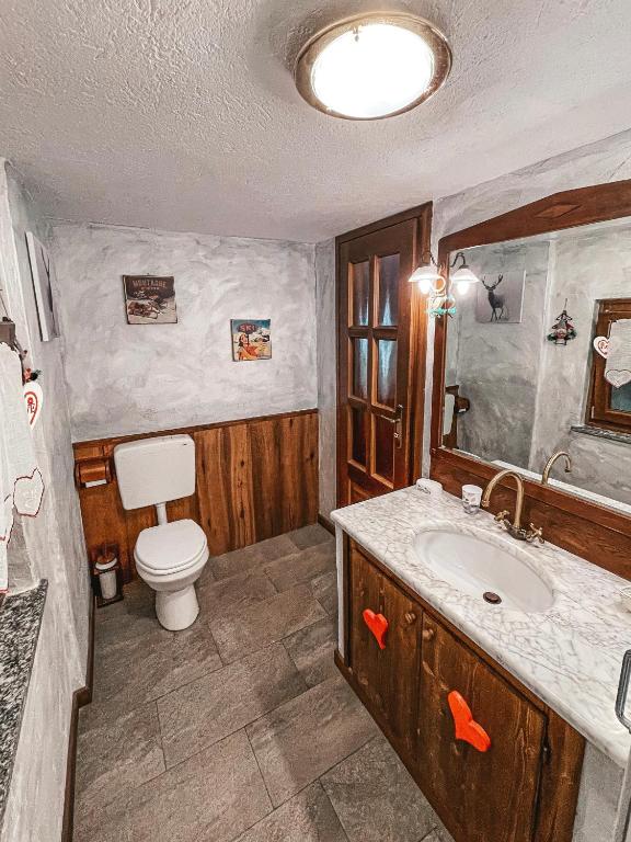 Koupelna v ubytování Casa Netto