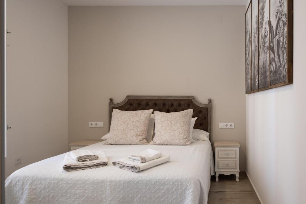 Posteľ alebo postele v izbe v ubytovaní Apartamento Entrecatedrales