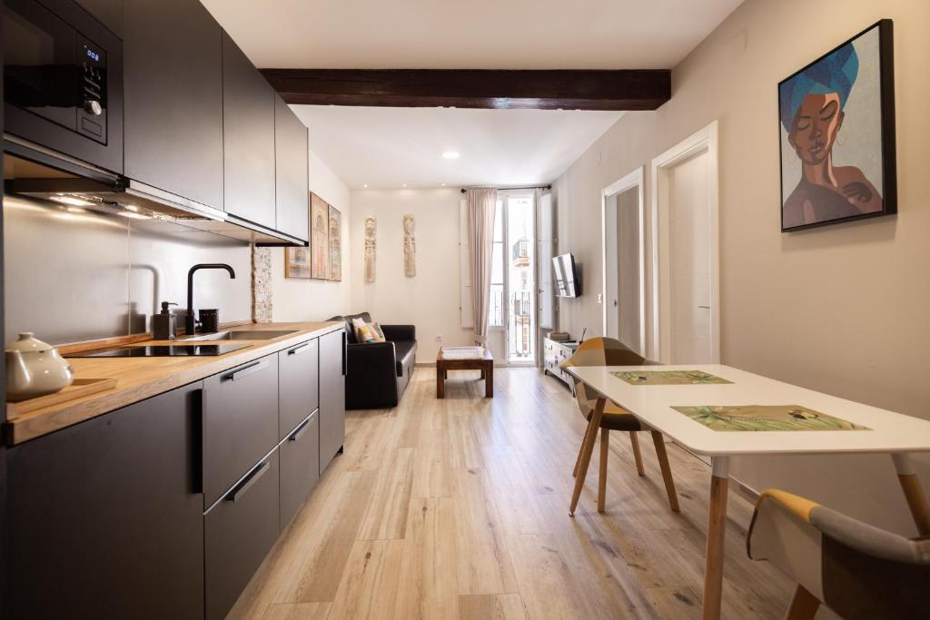 Kuchyňa alebo kuchynka v ubytovaní Apartamento Entrecatedrales