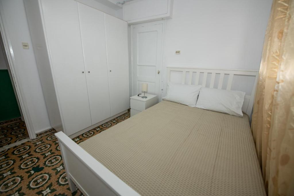 Postel nebo postele na pokoji v ubytování Lovely one-bedroom flat in Skopelos