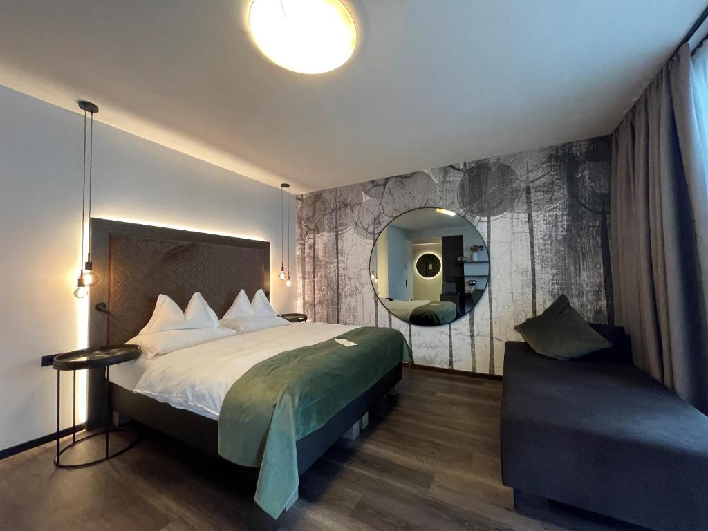 Postel nebo postele na pokoji v ubytování Appius Design Suites B&B - ADULTS ONLY