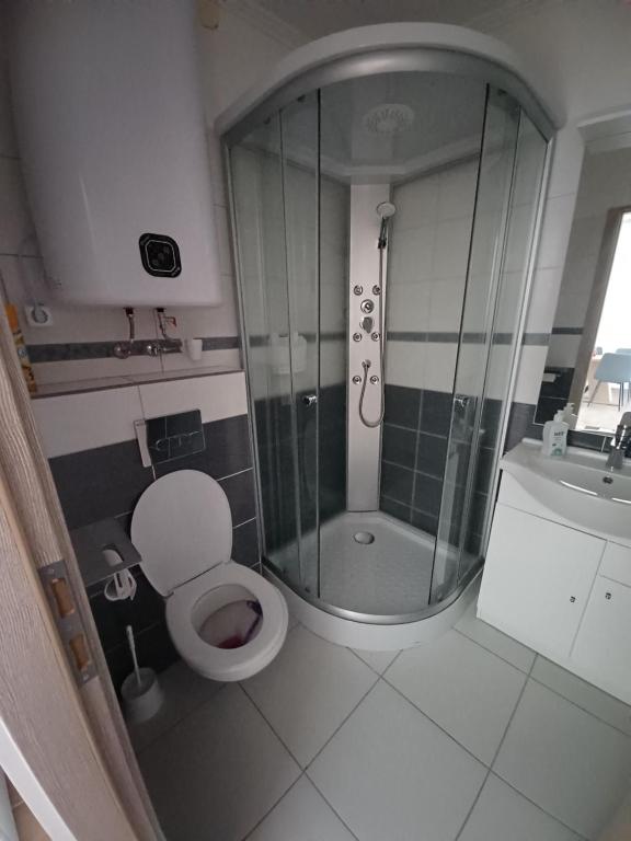 Koupelna v ubytování To8 apartman