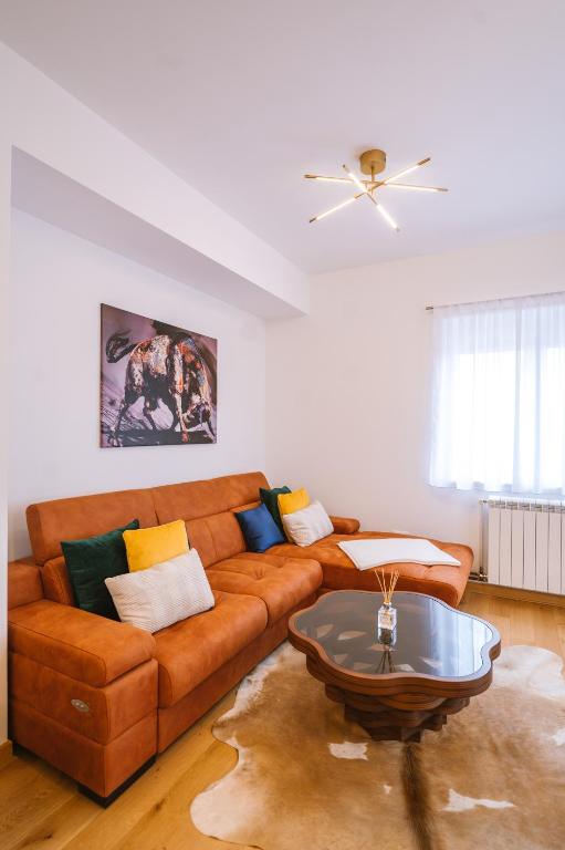 Posezení v ubytování Mikonos apartman