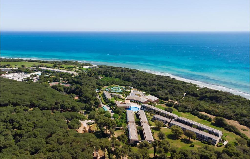 an aerial view of a train station next to the ocean at Amazing Home In Otranto With Wifi in Otranto