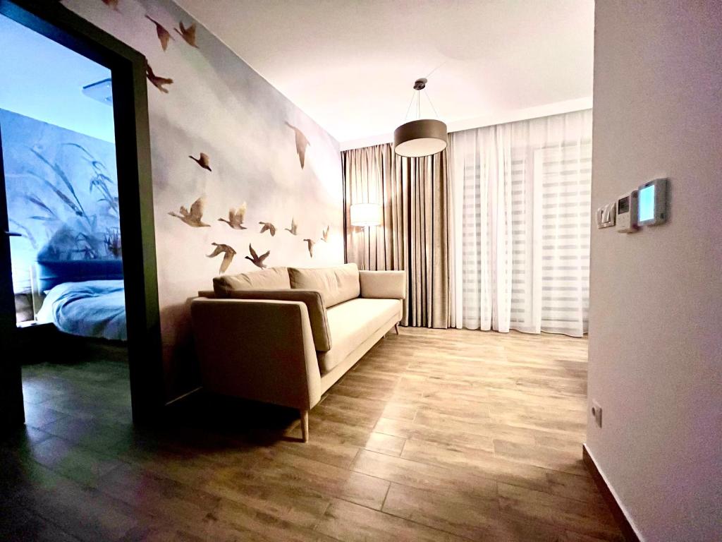 Χώρος καθιστικού στο Simba&Lea Apartament Ustronie Morskie