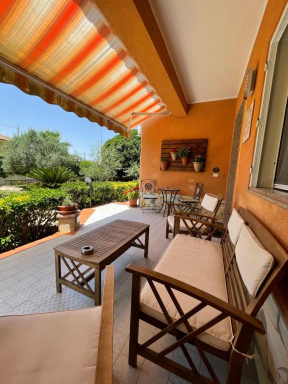 Balkón alebo terasa v ubytovaní A Casa di Giù B&B