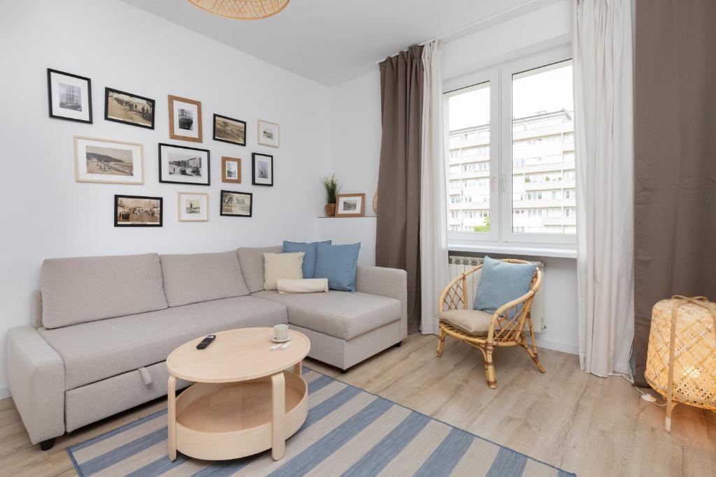 Posedenie v ubytovaní Marina Corner Apartment Gdynia by Noclegi Renters