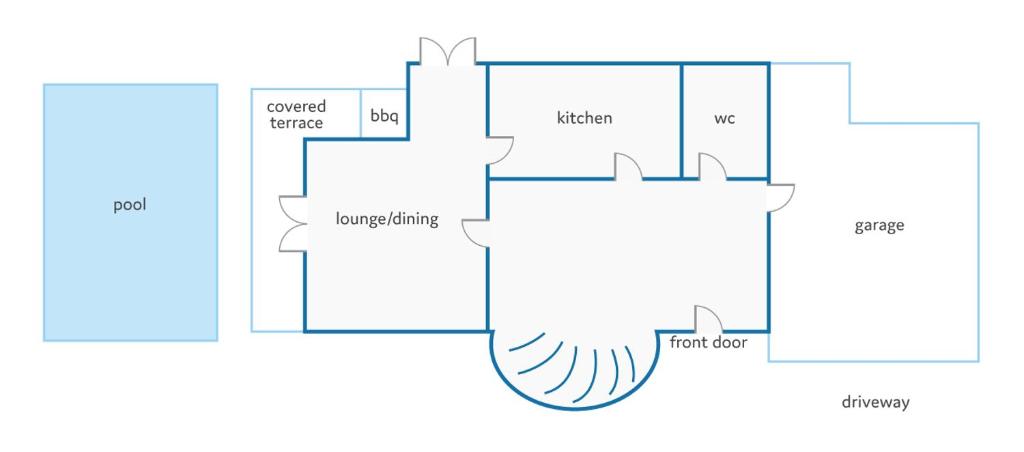 Plan piętra w obiekcie Villa Sunflower by Villa Plus