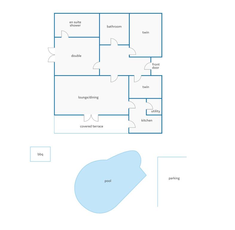 Půdorys ubytování Villa Samana by Villa Plus
