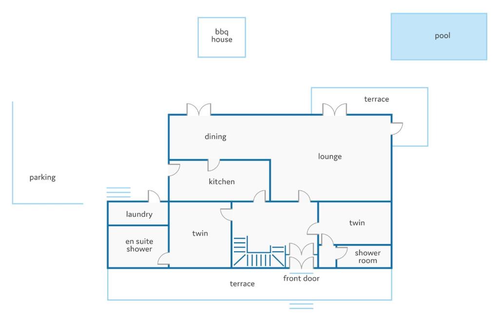 Půdorys ubytování Villa Illa Petita by Villa Plus