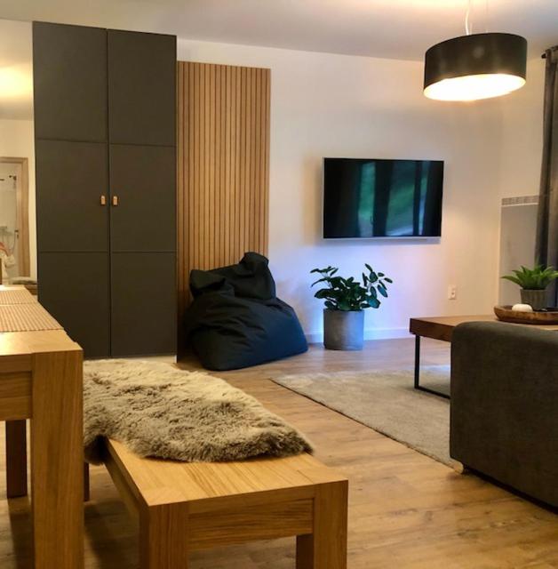 TV a/nebo společenská místnost v ubytování Apartmány na Táloch 107 & 108 Chopok - Juh