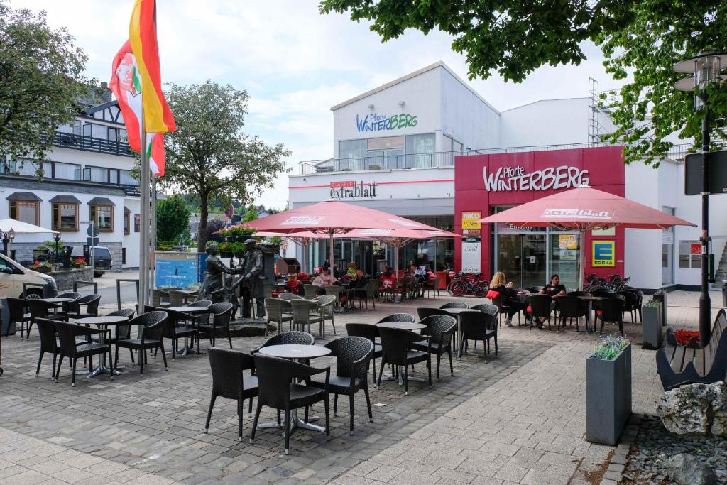 Restaurace v ubytování StayCozy Bike&Ski Apartments, barrierefrei, free WIFI, Erdgeschoss