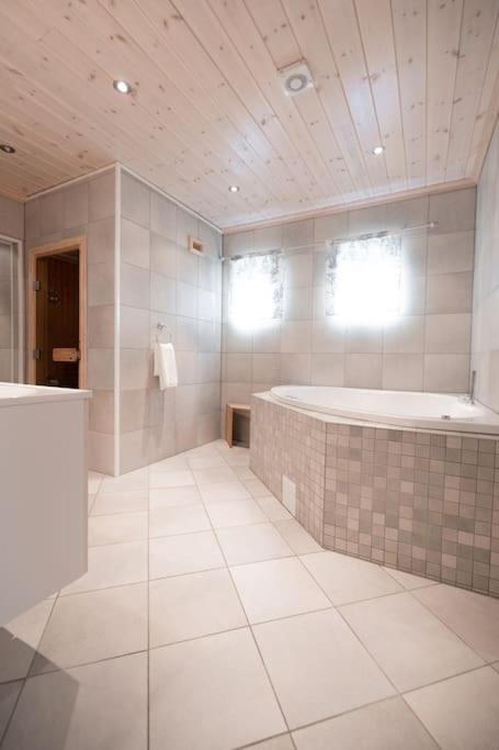 Koupelna v ubytování Skjolden Resort