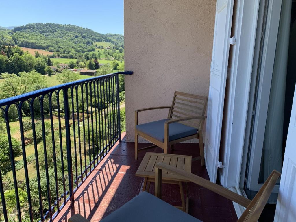 Balkón nebo terasa v ubytování Velo Ariege Pyrenees