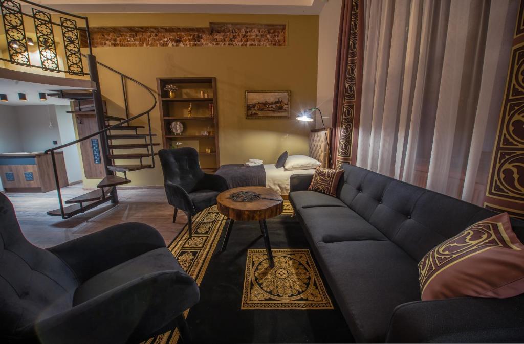 Posezení v ubytování Ars Cracovia Apartments