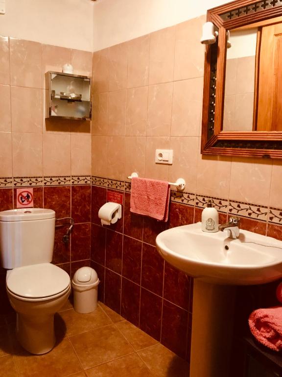 Koupelna v ubytování Casa Shanti La Palma
