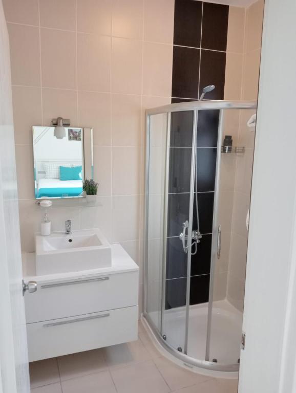 Koupelna v ubytování Daffne Otel