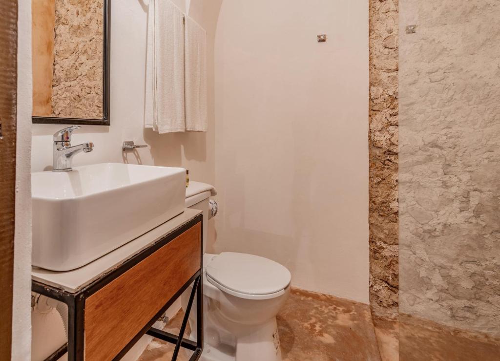 Koupelna v ubytování Hotel HO Merida
