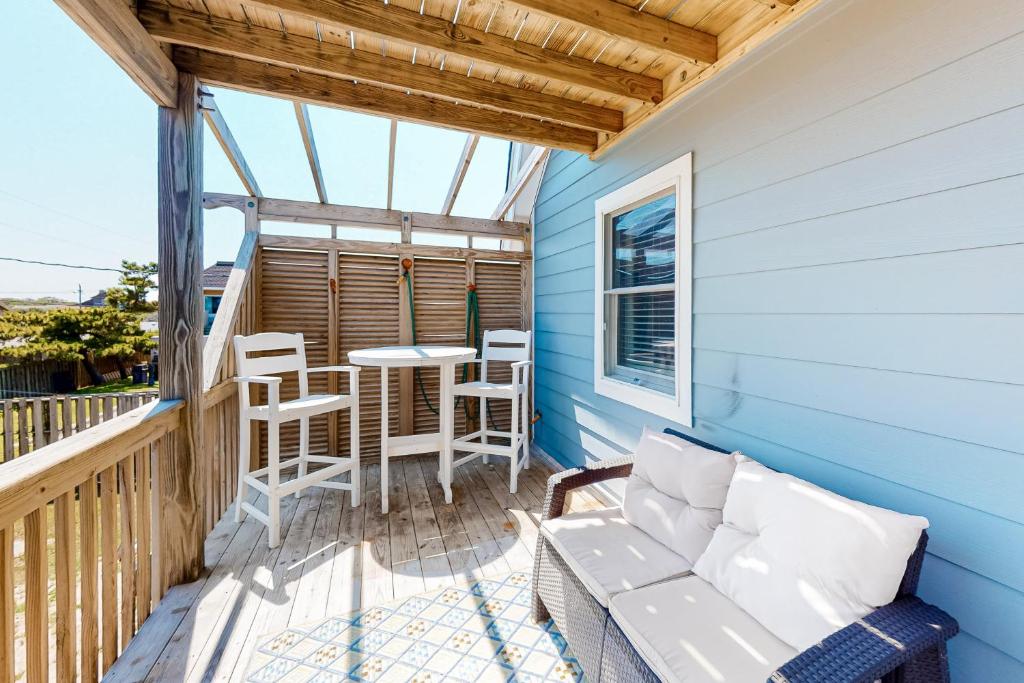 Balkón nebo terasa v ubytování Holiday House